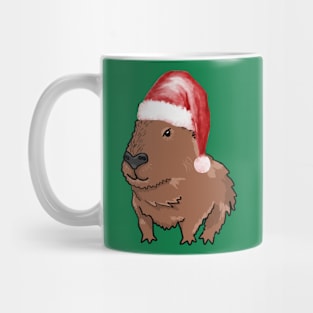 Santa Capybara Mug